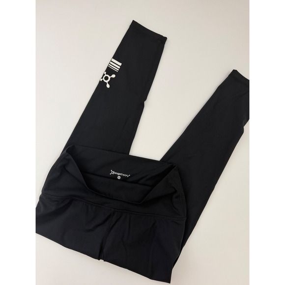 Orangetheory Fitness Pants - Orangetheory Fitness Women Black High Waisted Splat Logo Leggings Medium